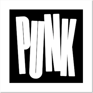 bold punk logo Posters and Art